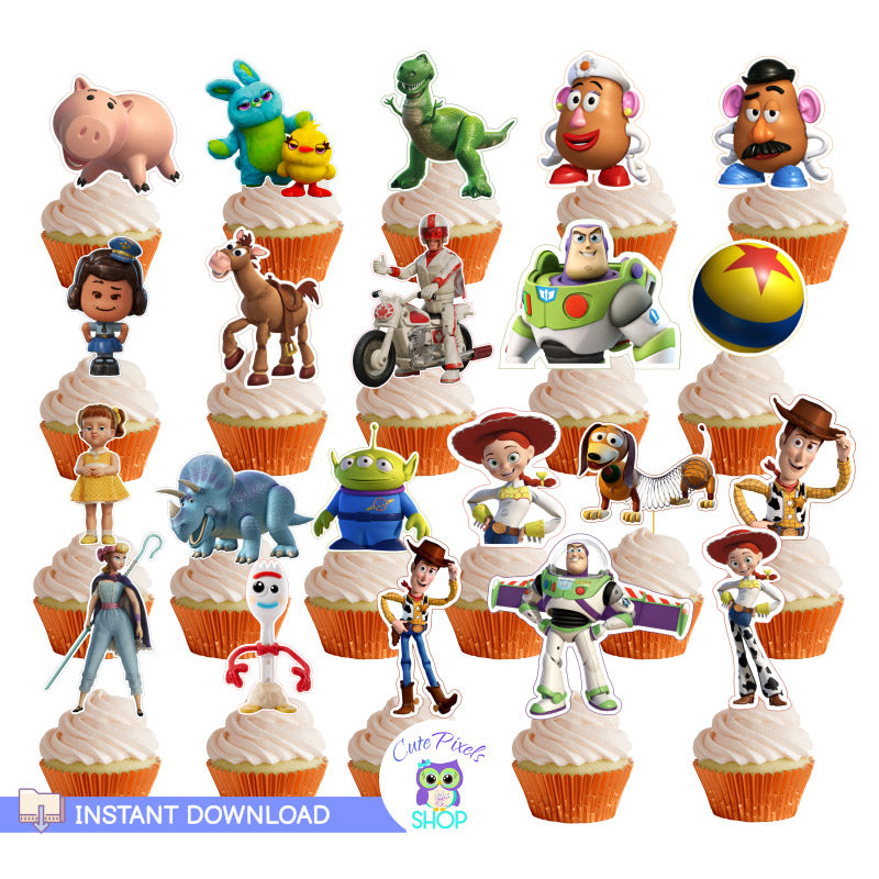 Free Toy Story Cupcake Toppers Printable