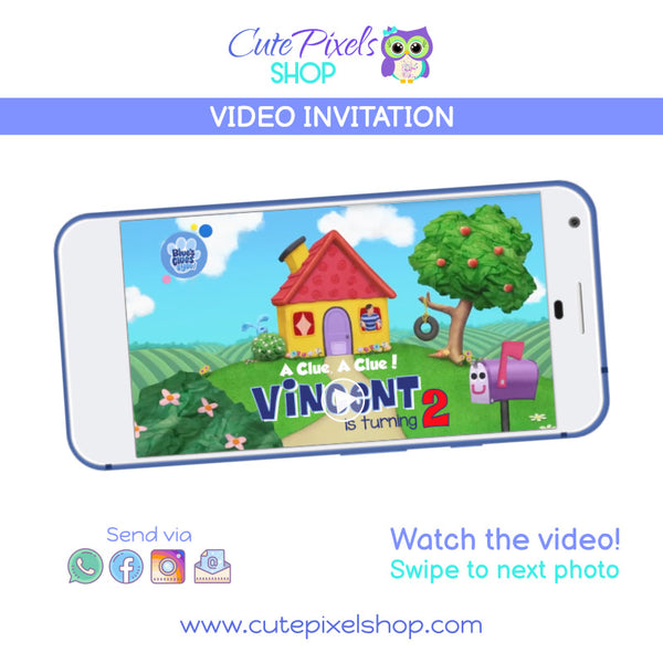 Blue's Clues and You video invitation, Blue's clues and you video song inviting your guest to a Blue's Clues and you Birthday Party!