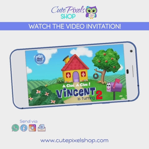 Blue's Clues and You video invitation, Blue's clues and you video song inviting your guest to a Blue's Clues and you Birthday Party! Watch the video