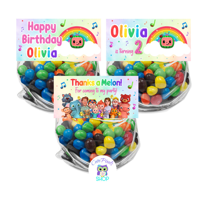 Cocomelon Bag Toppers - Cocomelon Party Favors – Cute Pixels Shop