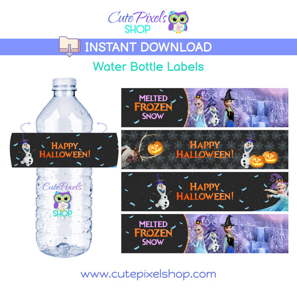 Frozen-Halloween-Water-Label