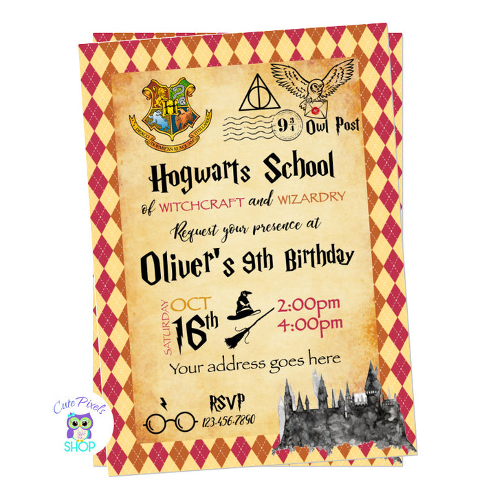 Harry Potter Invitations Printable Harry Potter Invitations Printable