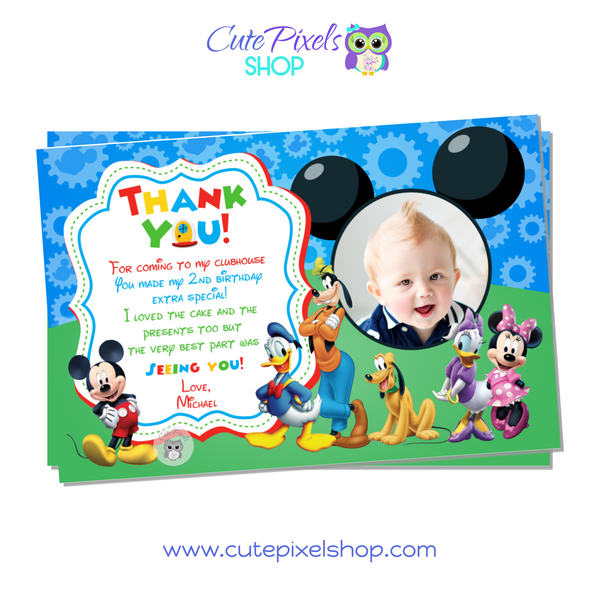 Mickey Mouse Thank You Card - Style #07