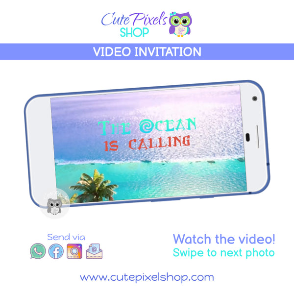 Moana Birthday Video Invitation - Animated Invitation