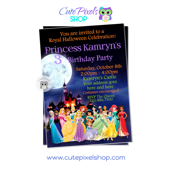 Princess Halloween Invitation