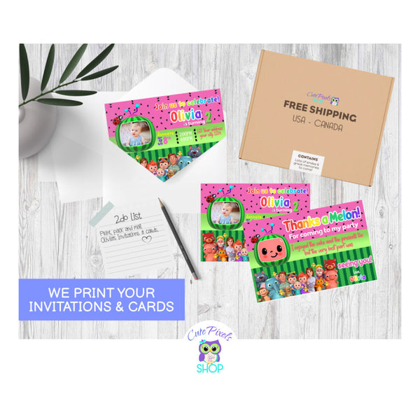 Printing services for your invitations and cards. We print, pack and ship your invitations and cart to your door. Free Shipping for USA and Canada