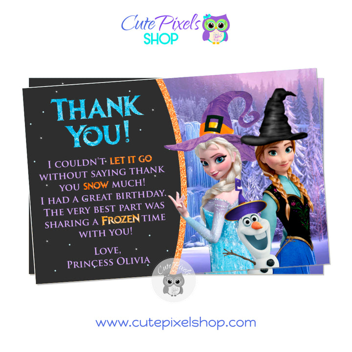 Frozen Halloween Card